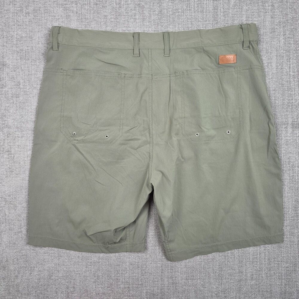 Marsh Wear Fishing Shorts Mens 38 Green Stretch Ripstop Chino Utility Outdoor - Picture 2 of 9